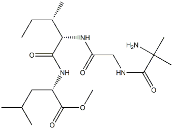 2-methylalanyl-glycyl-isoleucyl-leucine methyl ester Struktur