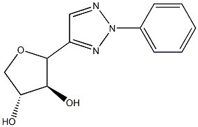 4-(threofuranosyl)-2-phenyl-2H-1,2,3-triazole Struktur