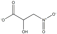 3-nitro-2-hydroxypropionate Struktur