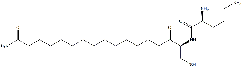 ornithinyl-cysteinyl-tetradecylamide Struktur