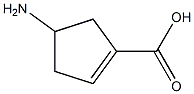 4-amino-1-cyclopentene-1-carboxylic acid Struktur