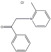 1-phenacyl-2-methylpyridinium chloride Struktur