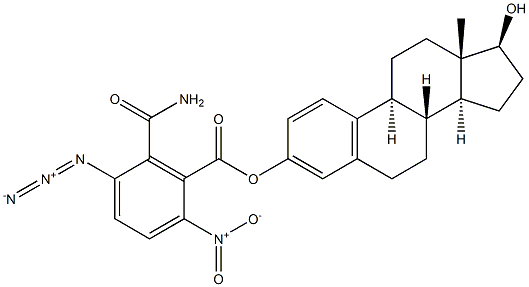 6-(5-azido-2-nitrobenzoyl)amidoestradiol Struktur