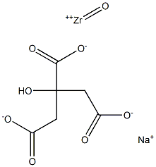 SODIUMZIRCONYLCITRATE Struktur