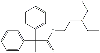 2,2-DIPHENYLPROPIONICACID,N,N-DIETHYLAMINOETHYLESTER Struktur