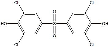 BIS(3,5-DICHLORO-4-HYDROXYPHENYL)SULFONE Struktur