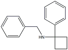 N-(1-PHENYLCYCLOBUTYL)BENZYLAMINE Struktur