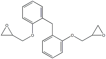 BIS(HYDROXYPHENYL)METHANEBIS(2,3-EPOXYPROPYL)ETHER Struktur