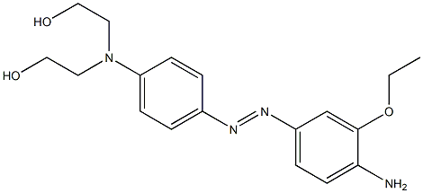 4-((4-AMINO-3-ETHOXYPHENYL)-AZO)-N,N-BIS(2-HYDROXYETHYL)-ANILINE Struktur