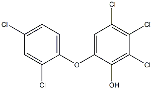 4,5,6-TRICHLORO-2-(2,4-DICHLOROPHENOXY)PHENOL Struktur