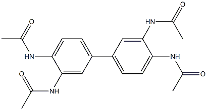 3,3',4,4'-TETRAACETAMIDOBIPHENYL Struktur