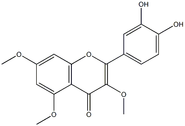 QUERCETINTRIMETHYLETHER Struktur