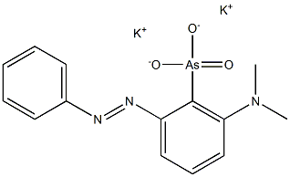 DIMETHYLAMINOAZOBENZENE-ARSONATEPOTASSIUMSALT Struktur