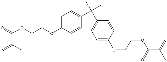 2,2-BIS(4-(METHACRYLOXYETHOXY)-PHENYL)PROPANE Struktur