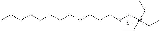 N,N,N-TRIETHYL-N-N-DODECYLTHIOMETHYLAMMONIUMCHLORIDE Struktur