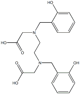 N,N'-BIS(ORTHO-HYDROXYBENZYL)ETHYLENEDIAMINE-N,N'-DIACETICACID Struktur