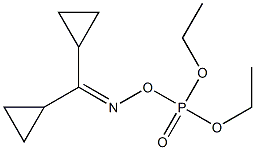 DICYCLOPROPYLOKETOXIME,-DIETHYLPHOSPHORICESTER Struktur