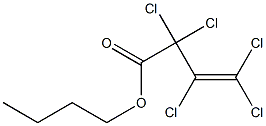 2,2,3,4,4-PENTACHLORO-3-BUTENOICACID,BUTYLESTER Struktur