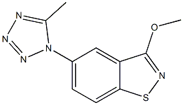 5-(METHYLTETRAZOLYL)-3-METHOXY-BENZISOTHIAZOLE Struktur