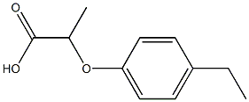 2-(PARA-ETHYLPHENOXY)PROPIONICACID Struktur