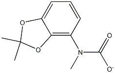 2,2-DIMETHYL-1,3-BENZODIOXOL-4-YL-N-METHYLCARBAMATE Struktur