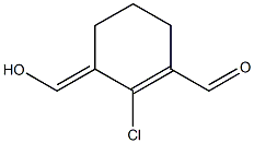 2-CHLORO-3-(HYDROXYMETHYLIDENE)CYCLOHEX-1-EN-1-YLCARBALDEHYDE Struktur