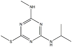 2-METHYLTHIO-4-METHYLAMINO-6-ISOPROPYLAMINO-SYM-TRIAZINE Struktur