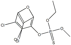 O-METHYL-O-ETHYL-O-(2,4,5-TRICHLOROPOPHENYL)-THIOPHOSPHATE Struktur