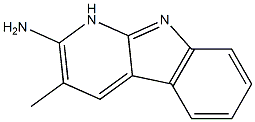 PYRIDO(2,3-B)INDOLE,2-AMINO-3-METHYL- Struktur