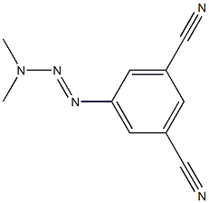 1-(3,5-DICYANOPHENYL)-3,3-DIMETHYLTRIAZENE Struktur