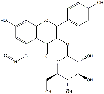 NITROSOKAEMPFEROL3-GLUCOSIDE Struktur