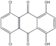 1,4-DIHYDROXY-5,8-DICHLOROANTHRAQUINONE Struktur