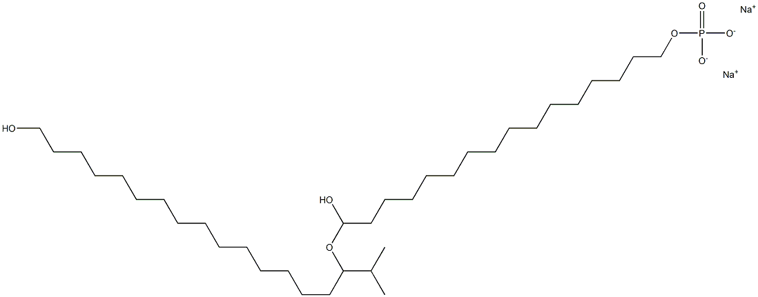 SODIUMDIHYDROXYCETYLPHOSPHATEISOPROPYLHYDROXYCETYLETHER Struktur