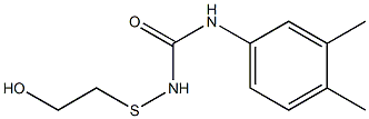 1-(2-HYDROXYETHYL)-THIO-3-(3,4-XYLYL)UREA Struktur