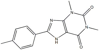 (PARA-METHYLPHENYL)THEOPHYLLINE Struktur