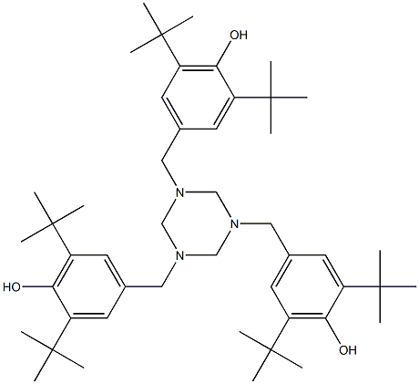 1,3,5-TRIS(3,5-DI-TERT-BUTYL-4-HYDROXY-BENZYL)-S-TRIAZINE-. Struktur