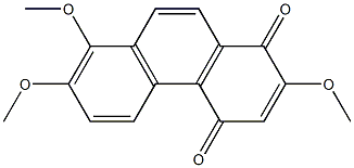 2,7,8-TRIMETHOXY-1,4-PHENANTHRENEQUINONE Struktur