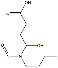 4-(N-BUTYLNITROSAMINO)-4-HYDROXYBUTYRICACID Struktur