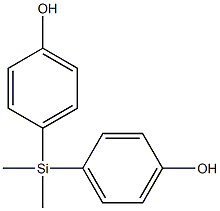 DIMETHYLDI-(4-HYDROXYPHENYL)-SILANE Struktur