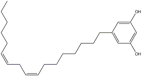 5-(8Z,11Z-HEPTADECADIENYL)RESORCINOL Struktur