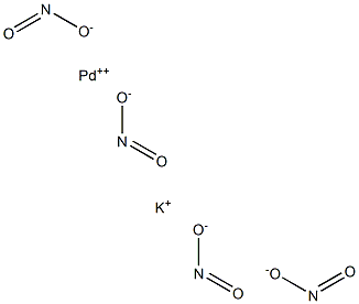 POTASSIUMPALLADIUM(II)TETRANITRITE Struktur