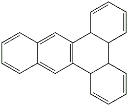 TETRAHYDRODIBENZANTHRACENE Struktur