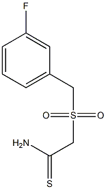 2-(3-FLUOROPHENYLMETHANESULPHONYL)THIOACETAMIDE Struktur