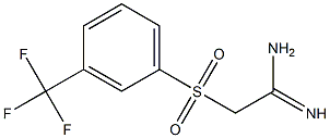 2-(3-TRIFLUOROMETHYLBENZENESULPHONYL)ACETAMIDINE Struktur