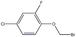 2-Chloro-4-fluoro-5-bromomethoxybenzene Struktur