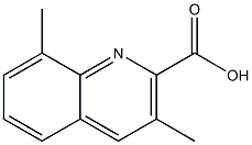 3,8-Dimethylquinaldinic acid Struktur