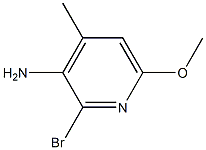 3-Amino-2-bromo-6-methoxy-4-picoline Struktur