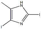 2,4-Diiodo-5-methylimidazole Struktur