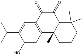 (4aS)-6-hydroxy-1,1,4a-trimethyl-7-propan-2-yl-2,3,4,10a-tetrahydrophenanthrene-9,10-dione Struktur