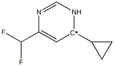 (4-Cyclopropyl-6-difluoromethyl-pyrimidin-2-yl)- Struktur